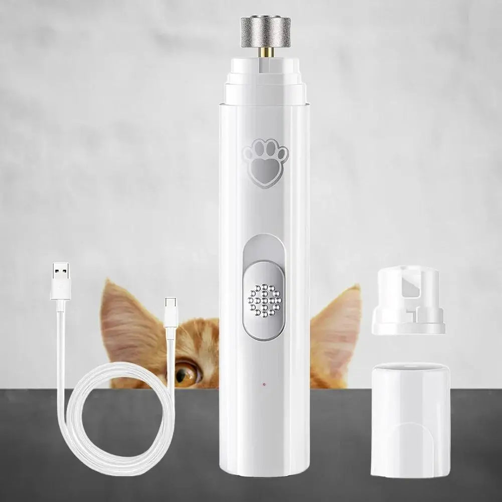 USB Rechargeable Electric Dog Nail Grinder & Trimmer for Small and Large Pets